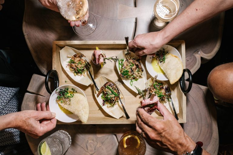 Food and drinks at The Shop Club
